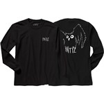 antiz tee shirt long sleeves hiboo (black)