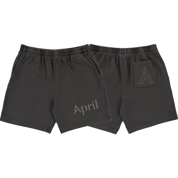april short reflective (black)