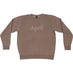 april sweatshirt crew og embroidery (clay)