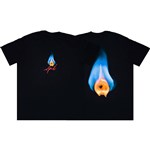 april tee shirt flame (black)