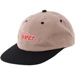 baker cap snapback lowercase (khaki/black)