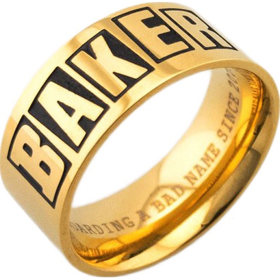 baker ring brand logo (gold)