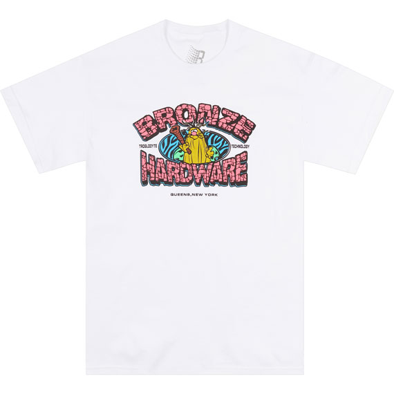 bronze 56k tee shirt troglodyte (white)