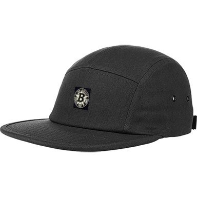 bud cap 5 panel star (black)