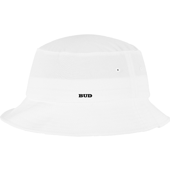 bud hat bucket bob og emb (white)