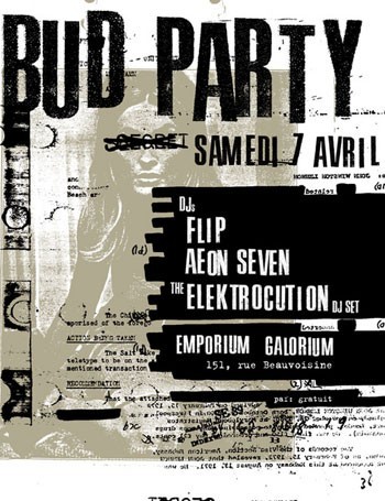 bud party soiree rouen emporium galorium 7 avril 2007