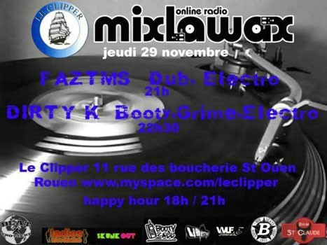 mixlawax party soiree hip hop rouen le clipper 29 novembre 2007