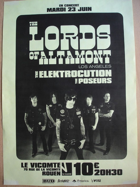 the lords of altamont the elektrocution the poseurs concert rock rouen le vicomte 23 juin 2009