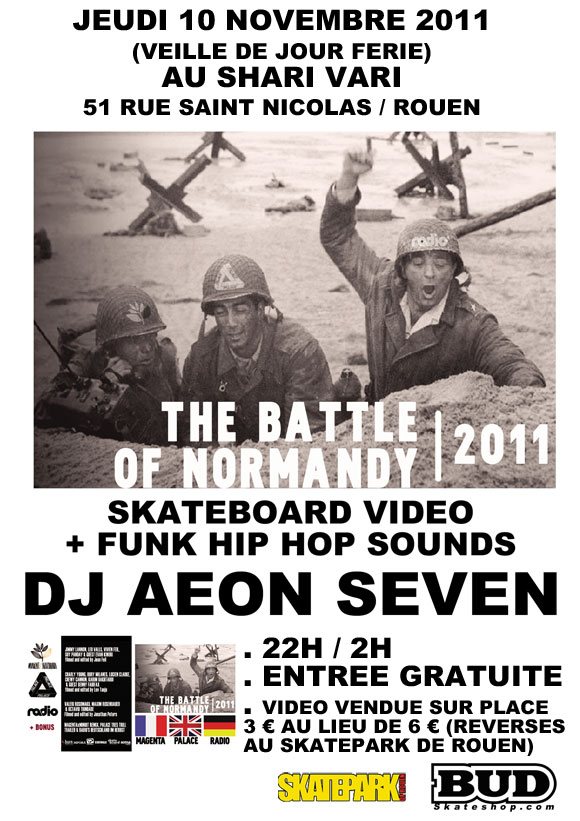 Battle Of Normandy video soiree funk hip hop DJ Aeon Seven Rouen Shari Vari jeudi 10 novembre 2011