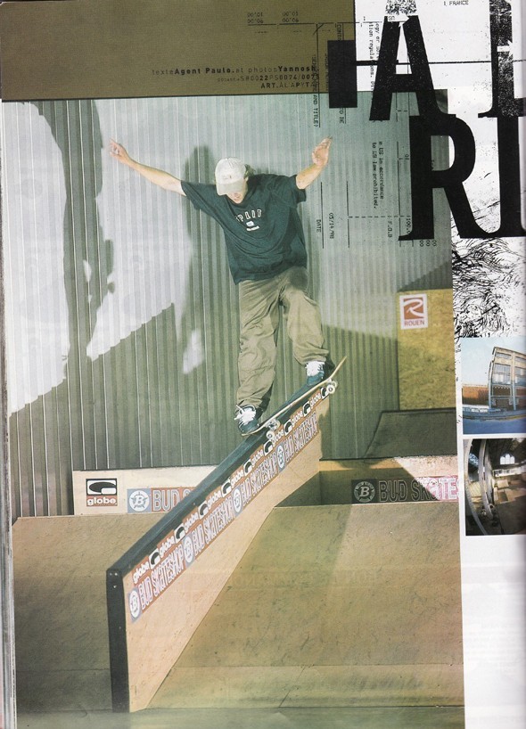 Skatepark De Rouen parution Sugar #22 octobre 2000