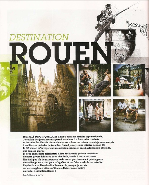 Destination Rouen parution THRASHER France #25 octobre 2009