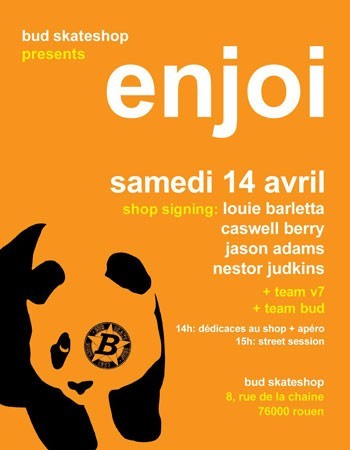 ENJOI demo shop signing rouen 14 avril 2007