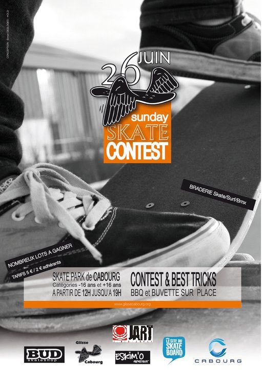 Sunday Skateboard contest au skatepark de Cabourg dimanche 26 juin 2011