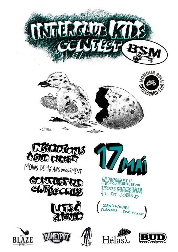 BSM Kids Interclub Contest au Streetpark De La Friche à Marseille dimanche 17 mai 2015