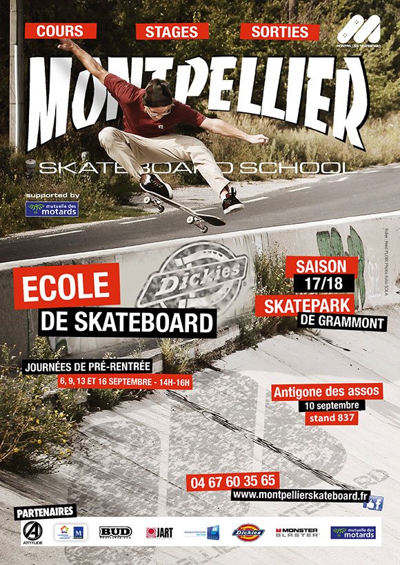 Montpellier Skateboard partenaire de BUD SKATESHOP