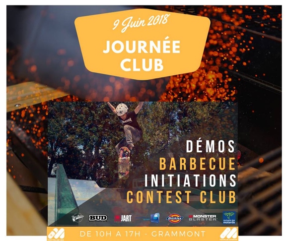 Montpellier Skateboard Journée Club Skatepark De Grammont samedi 9 juin 2018