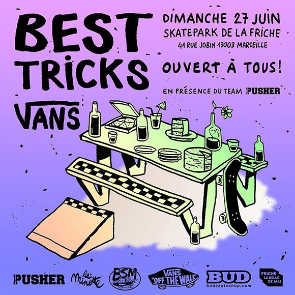 BSM Board Spirit Marseille Best Tricks VANS La Friche Marseille dimanche 27 juin 2021