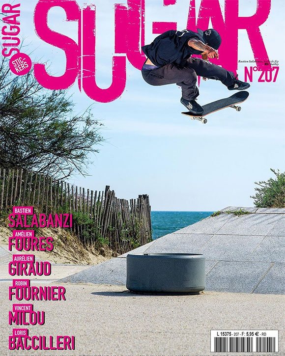 BUD SKATESHOP team paru article Clair Matin Sugar #207 juin juillet 2021