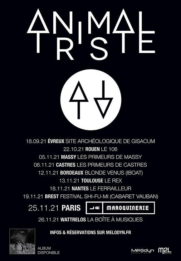 animal triste dates concerts tournée automne 2021