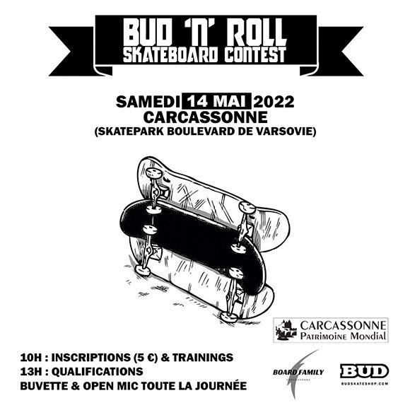BUD 'N' Roll Contest Carcassonne samedi 2 avril 2022