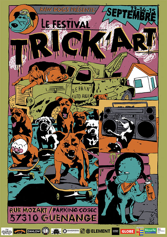 Rawdogs festival Trick Art Guenange (57) du vendredi 13 au dimanche 15 septembre 2024