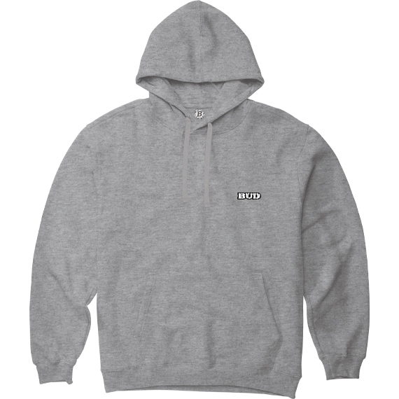 bud sweatshirt hood og emb (heather grey)