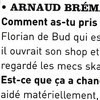 Arnaud Brémard paru interview Sugar #51 octobre 2003