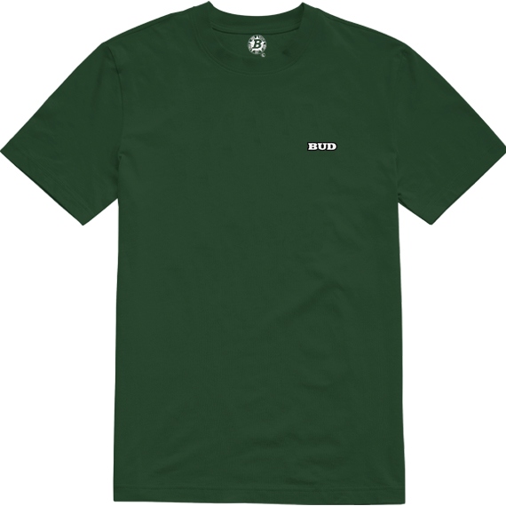 bud tee shirt og emb (forest green)