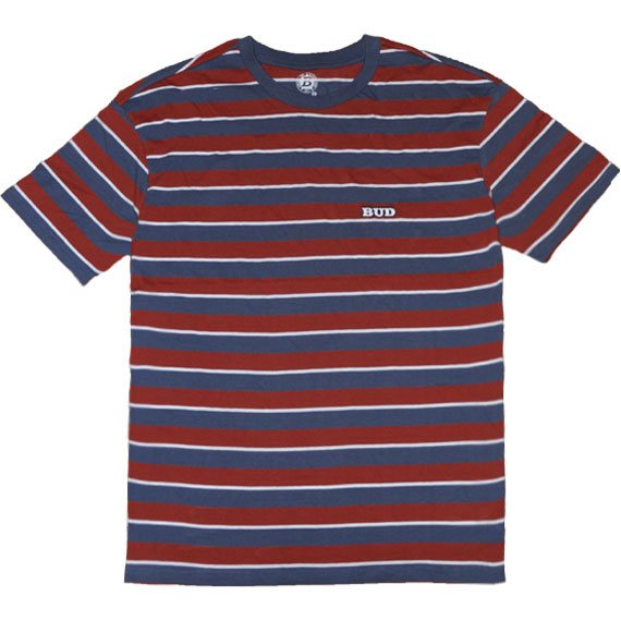 bud tee shirt striped og emb (navy/red/white)