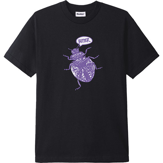 butter goods tee shirt beetle (black)