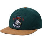 butter goods cap 6 panel spinner (forest green)