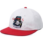 butter goods cap 6 panel spinner (white/cherry)