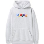 butter goods sweatshirt hood lottery embroidered (ash grey)