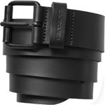 Carhartt WIP belt leather script (black/black)
