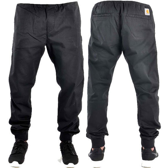 Carhartt WIP pants jogger madison (black rinsed)