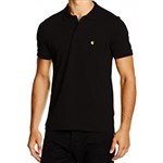 Carhartt WIP polo chase pique (black/gold)