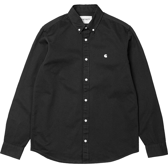 Carhartt WIP shirt woven long sleeves madison (black/wax)