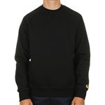 Carhartt WIP sweatshirt crew chase (black/gold)