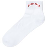 cash only socks ankle logo (white)