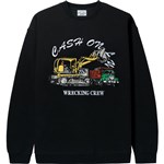 cash only sweatshirt crew wrecking (black)