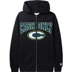 cash only sweatshirt hooded zip league (black)