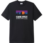 cash only tee shirt skyline (black)