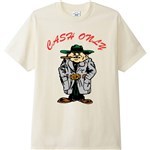 cash only tee shirt wise guy (cream)