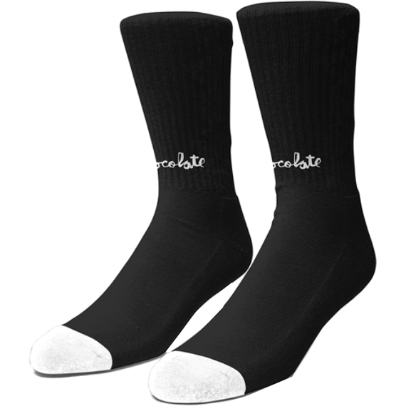 chocolate socks lost chunk (black)