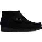 clarks shoes wallabee boot (black/suede)