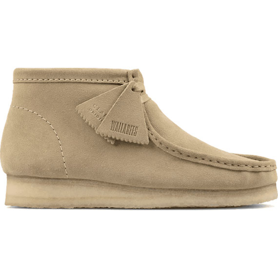 clarks shoes wallabee boot (maple/suede)