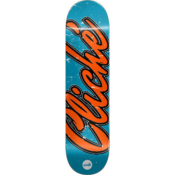 cliché board old logo team (blue/orange) 8.125