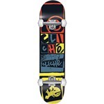 .89 € : cliché skateboard pack complet letter press (black) 8