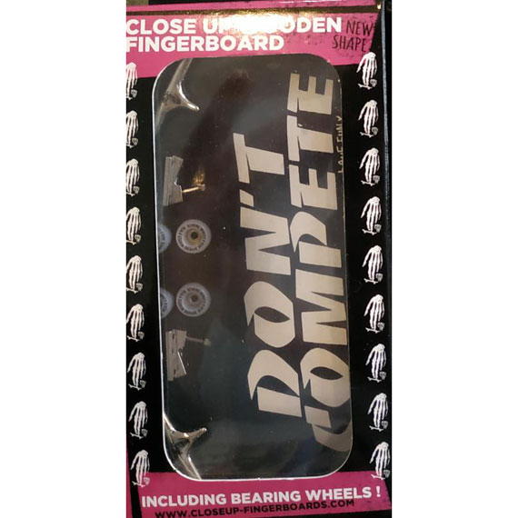 close up fingerboard don't compete (black)