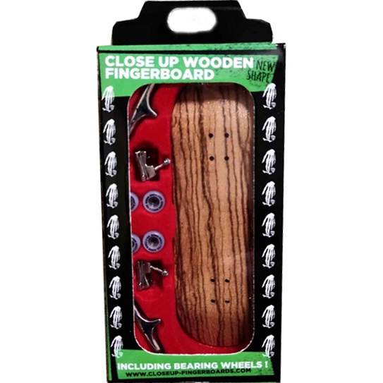 close up fingerboard nude (zebra wood)